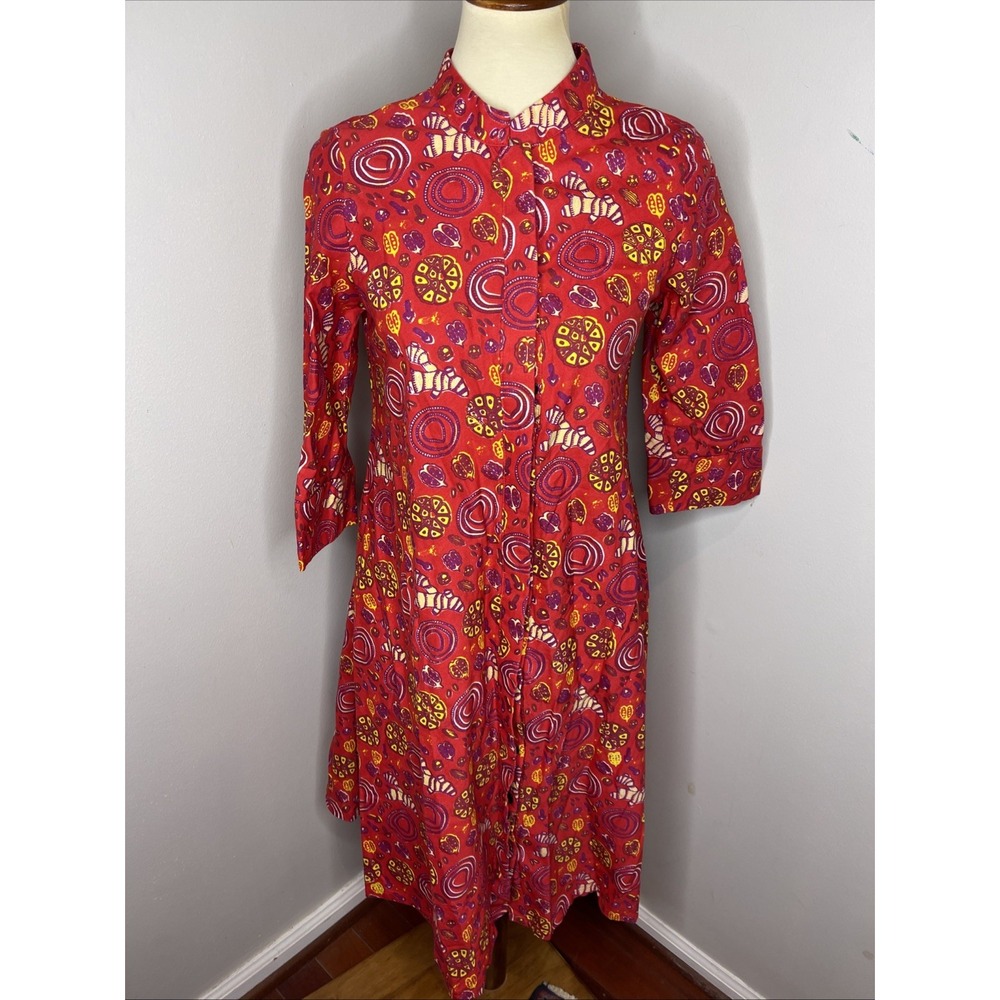 Zuri Dress Red Garlic Ginger XS Long‎